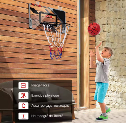 Mini basketball hoop - children's indoor mini basketball frame, backboard basketball set for bedroom, sports game accessory